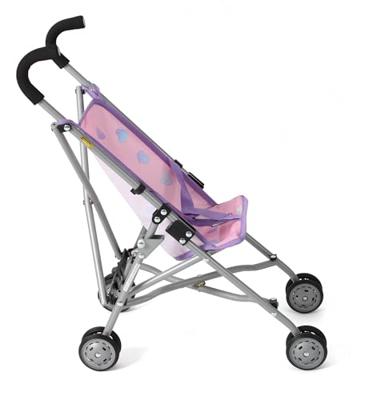 Mini-Poppenbuggy Roma - Hearts Lila