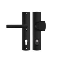 AXA | Veiligheidsbeslag Curve Plus S-knop+kruk Blok | PC92 | Anti-kerntrek | Omkeerbaar | 242x52x13 | Alu | SKG3 - thumbnail