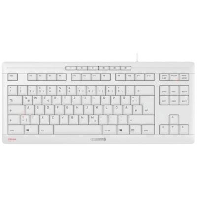 CHERRY STREAM KEYBOARD TKL toetsenbord Universeel USB QWERTZ Duits Wit