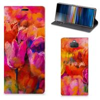 Bookcase Sony Xperia 10 Plus Tulips - thumbnail