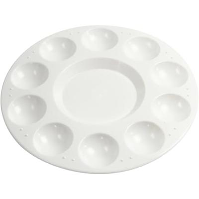 Creativ Company Https://www.cchobby.nl/palet-rond-palet-met-11-vakken-d-17-cm-wit-1-stuk