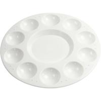 Creativ Company Https://www.cchobby.nl/palet-rond-palet-met-11-vakken-d-17-cm-wit-1-stuk - thumbnail