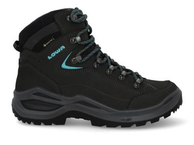 Lowa Renegade Evo GTX Mid Hoge Wandelschoen Dames Asphalt/Turqoise 5 Lowa Renegade Evo GTX Mid Hoge Wandelschoen Dames Asphalt/Turqoise 5