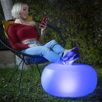 Opblaasbare stoel met veelkleurige LED en afstandsbediening Pulight InnovaGoods - thumbnail
