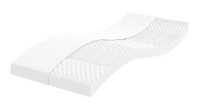 Schuimmatras 7 zones hardheid 20 ILD 80x210 cm wit - thumbnail