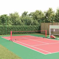 Tennisnet Zwart en rood 396 x 92 x 87 cm Polyester - thumbnail