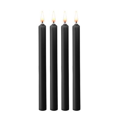 Teasing Wax Candles Large - Parafin - 4-pack - Black Teasing Wax Candles Large - Parafin - 4-pack - Black