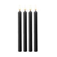 Teasing Wax Candles Large - Parafin - 4-pack - Black - thumbnail