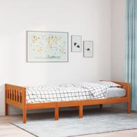 Kinderbed zonder matras massief grenenhout wasbruin 90x200 cm - thumbnail