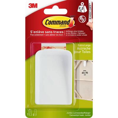 3M Command-hanger XL met canvas (l x b x h) 85 x 56 x 18 mm Wit Inhoud: 1 stuk(s) 3M Command-hanger XL met canvas (l x b x h) 85 x 56 x 18 mm Wit Inhoud: 1 stuk(s)