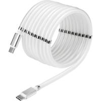 Renkforce TO-6886785 USB-kabel USB 2.0 USB-C stekker, USB-C stekker 2.00 m Wit Vergulde steekcontacten - thumbnail