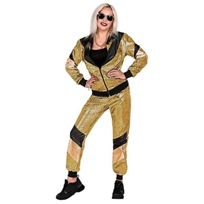 Disco Trainingspak 80&apos;s Reflecterend Goud Unisex