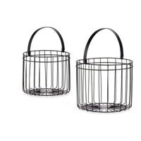 Basket spelset Gift Decor JY19149BK JY19149BK Zwart Metaal Cilindrisch - thumbnail