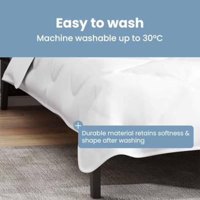 VidaXL Winter dekbed wit 240 x 222 x 5 cm polyester VidaXL Winter dekbed wit 240 x 222 x 5 cm polyester