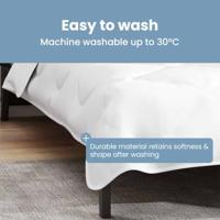 VidaXL Winter dekbed wit 240 x 222 x 5 cm polyester - thumbnail