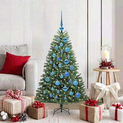 VidaXL Kunstmatige inklapbare kerstboom groen 120 cm pvc en metaal