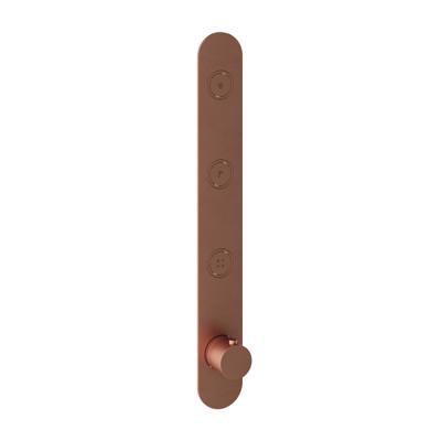 Douchethermostaat Hotbath Cobber Inbouw 3 Pushbuttons Geborsteld Koper (excl. inbouwdeel) Living Colours