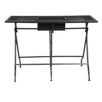 Clayre & Eef Bartafel 142x62x101 cm Zwart Ijzer Rechthoek Barmeubel - thumbnail