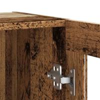 Dressoir 120x30,5x70 cm bewerkt hout oud houtkleurig - thumbnail