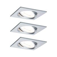 Paulmann 93438 Inbouwlamp Set van 3 stuks 19.5 W Aluminium (gedraaid) - thumbnail