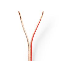 Nedis cagw2500tr500 speaker-kabel 2x 2,50 mm2 50,0 m folieverpakking transparant - thumbnail