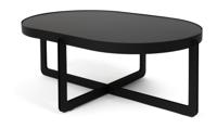 Zuiver Ovale Salontafel 'Centre' 102 x 68cm, kleur Zwart - thumbnail