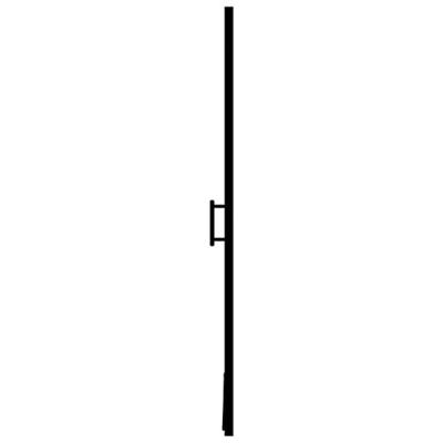 Douchedeur mat 81x195 cm gehard glas zwart - thumbnail