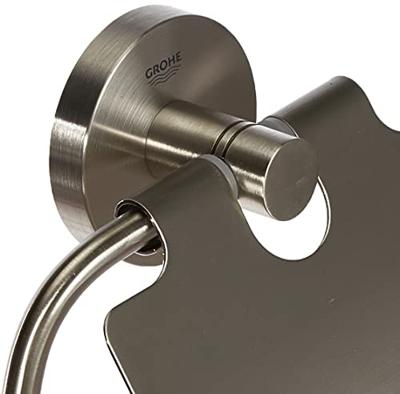 GROHE Essentials closetrolhouder met klep supersteel 40367dc1 - thumbnail