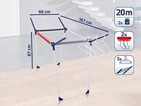 Leifheit 81520 pegasus 200 solid droogrek wit/blauw - thumbnail