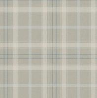 Dutch Wallcoverings Sauvage Ruit - Beige/Blauw - thumbnail