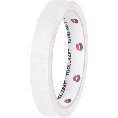 TOOLCRAFT HEB38L10WC HEB38L10WC Textieltape HEB38L10WC Wit (l x b) 10 m x 38 mm 1 stuk(s)
