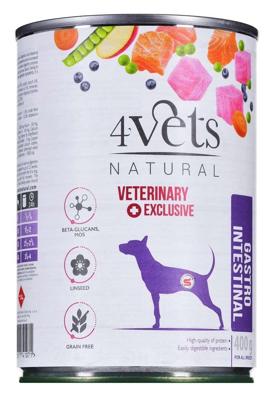 4VETS Natural Gastro Intestinal Dog - nat hondenvoer - 400 g