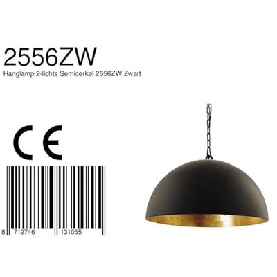Steinhauer Hanglamp semicerikel 2556 zwart goud