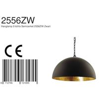 Steinhauer Hanglamp semicerikel 2556 zwart goud - thumbnail