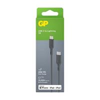 GP USB-laadkabel USB 2.0 USB-C stekker, Apple Lightning stekker 1.00 m Grijs GPCBCL1PGYUSB221 - thumbnail