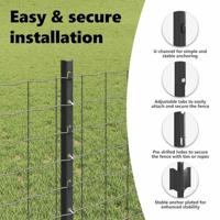 VidaXL Afrasteringspaal 5 pcs grijs 80 cm staal - thumbnail