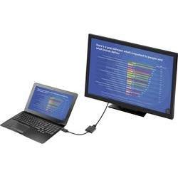 Renkforce RF-4212174 DisplayPort / VGA Adapter [1x DisplayPort stekker - 1x VGA-bus] Zwart Vergulde steekcontacten 12.00 cm