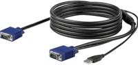 .com 10 ft. (3 m) USB KVM Cable for  .com Rackmount Consoles - VGA and USB KVM Console Cable (RKCONSUV10) - Video/USB kabel - mini-VGA (M) naar USB, HD-15 (VGA) (M) - 3 m - voor P/N: RKCONS1701, RKCONS1708K, RKCONS1716K, RKCONS17HD, RKCONS1908K, RKCONS1916... - thumbnail