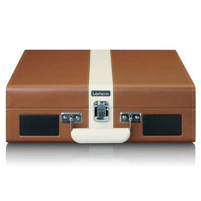 Lenco Koffer platenspeler met BT oplaadbare batterij en luidspreker - TT-120BNWH Lenco Koffer platenspeler met BT oplaadbare batterij en luidspreker - TT-120BNWH