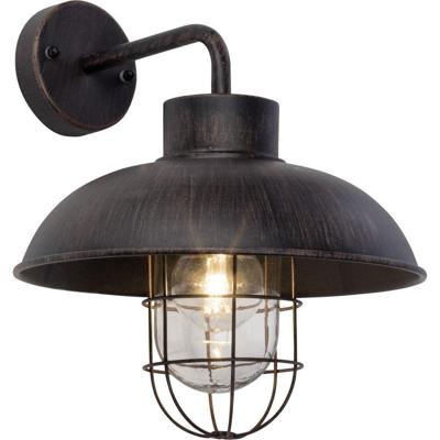 Brilliant Portland 96297/55 Buitenlamp (wand) LED E27 60 W Roest