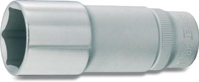 HAZET Dopsleutel 880LG-20 · 3/8 inch (10 mm) vierkant hol · Buiten-zeskant-tractieprofiel · SW 20 mm