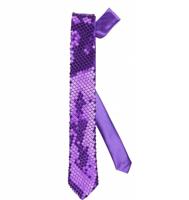 Paarse stropdas paillet - thumbnail
