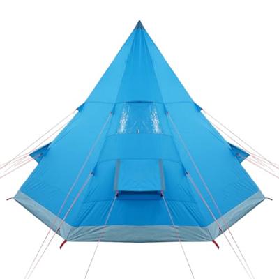 VidaXL Tipitent 4-persoons waterdicht blauw