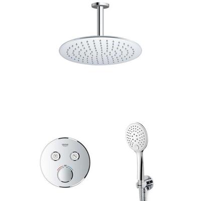GROHE Grohtherm Regendoucheset Inbouw - 2 functies - met Fortifura hoofddouche 30cm - ronde handdouche - plafondarm - chroom sw105953 SW104917  SW696252 SW377830 SW542643 SW49 GROHE Grohtherm Regendoucheset Inbouw - 2 functies - met Fortifura hoofddouche 30cm - ronde handdouche - plafondarm - chroom sw105953 SW104917  SW696252 SW377830 SW542643 SW49