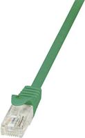 LogiLink CP2025U RJ45 Netwerkkabel, patchkabel CAT 6 U/UTP 0.50 m Groen Snagless 1 stuk(s) - thumbnail