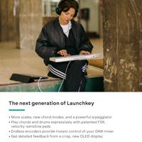 Novation LaunchKey Mini 37 MK4 WH USB/MIDI keyboard - thumbnail