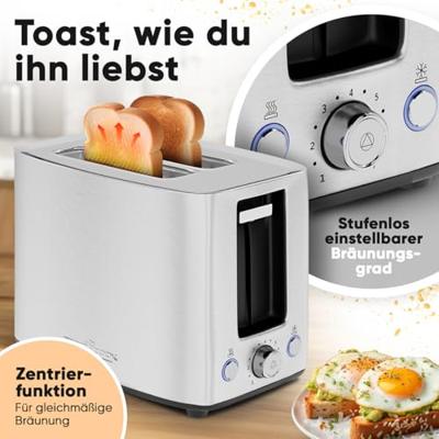 Profi Cook PC-TA 1279 Broodrooster Met broodrekje RVS Profi Cook PC-TA 1279 Broodrooster Met broodrekje RVS