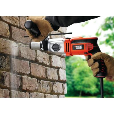 Set met boor en accessoires Black & Decker KR1102K-QS 1100 W 230 V 74 NM