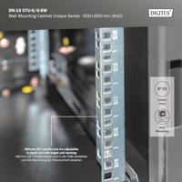 Digitus DN-19 07U-6/6-SW rack 7U Wandrek Zwart - thumbnail