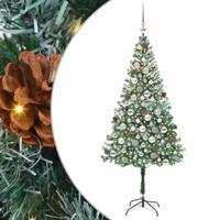 Kunstkerstboom met 300 LED Groen 180 cm PVC en Staal - thumbnail